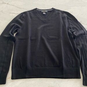 Black V-neck Sweater